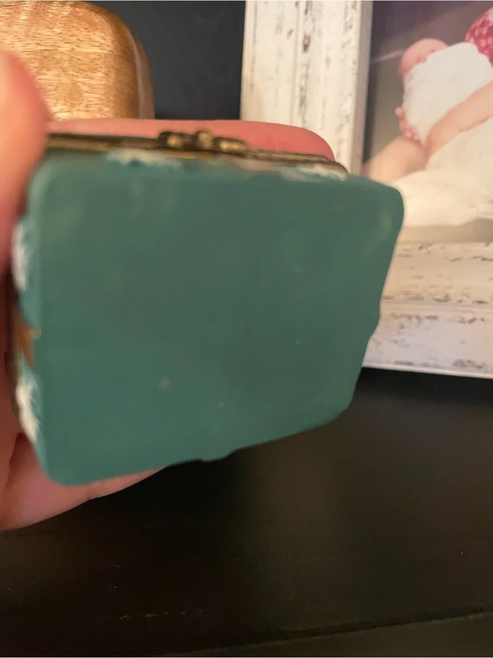 Christmas santa present trinket box